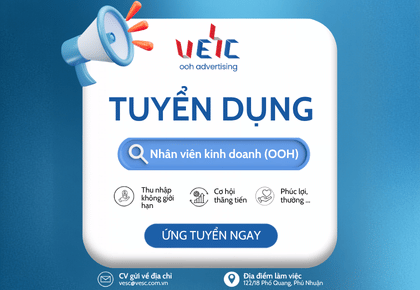 TUYỂN DỤNG NHÂN VIÊN SALE OOH