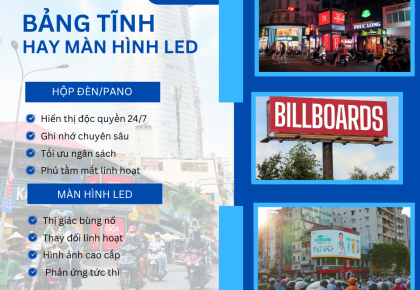 So Sánh Quảng Cáo Tĩnh Và Màn Hình LED Ngoài Trời: Giải Pháp Nào Tối Ưu Cho Doanh Nghiệp?